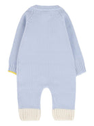Tutina per neonato Gensami Kids azzurra con chiusura con bottoni TU-PEEKABOO-WE SKY BLUE GENSAMI 