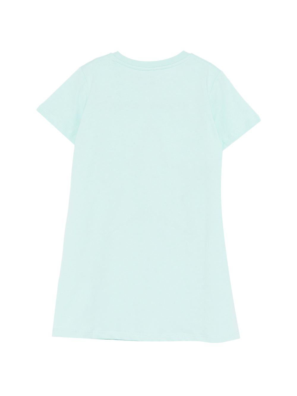 Abito per bambina Stella McCartney Kids azzurro con stella sul davanti TY1A91 Z0434 683 STELLA McCARTNEY KIDS 