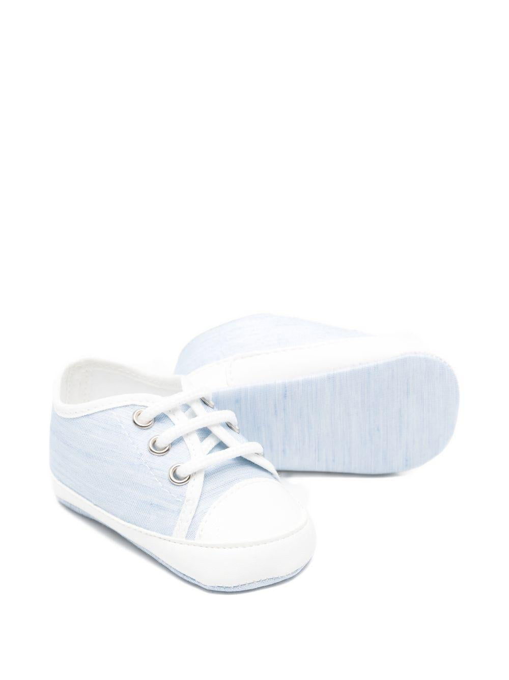 Scarpine primi passi per neonato Colorichiari azzurre con dettaglio a righe MN958468 4884 53 COLORICHIARI KIDS 