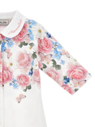 Set per neonata Monnalisa bianco con stampa a fiori 35G505 7000 9984 MONNALISA KIDS 