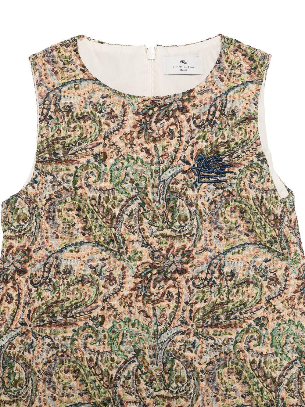 Abito per bambina Etro Kids multicolore con stampa paisley jacquard GZ1A22 U0284 107MC ETRO KIDS 
