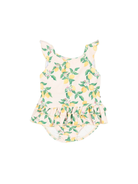 Costume per neonata Molo beige con stampa limoni 8S26P524 9516 MOLO 