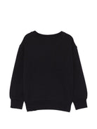 Felpa per bambina Moschino Kids nera con grafica orsetto HDF06OLDA25 60100 MOSCHINO KIDS 