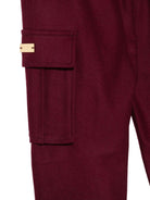 Pantaloni per bambino Balmain Kids rossi con due tasche cargo laterali BZ6I20 I0339 530OR BALMAIN KIDS 