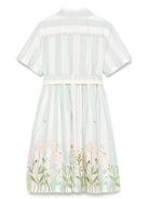Abito per bambina Fendi Kids bianco e verde con logo JFB764 ATS5 F1SA1 FENDI KIDS 