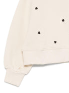 Felpa per bambina Molo beige con stampa cuori 2S26J202 9536 MOLO KIDS 