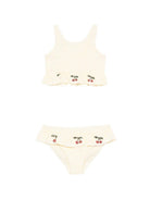 Bikini Etta per bambina Konges Sløjd giallo con motivo a quadri KS104785 CHECK KONGES SLOJD KIDS 