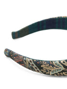 Cerchietto per capelli per bambina Etro Kids verde con stampa grafica all-over GZ0A14 P0632 719BL ETRO KIDS 