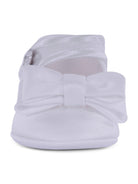 Scarpe per neonata Monnalisa bianche dettaglio con fiocco 73G008 7302 0001 MONNALISA KIDS 