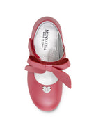 Ballerine per bambina Monnalisa Kids rosse con applicazione fiocco sul davanti 83H000 8777 0043 MONNALISA KIDS 
