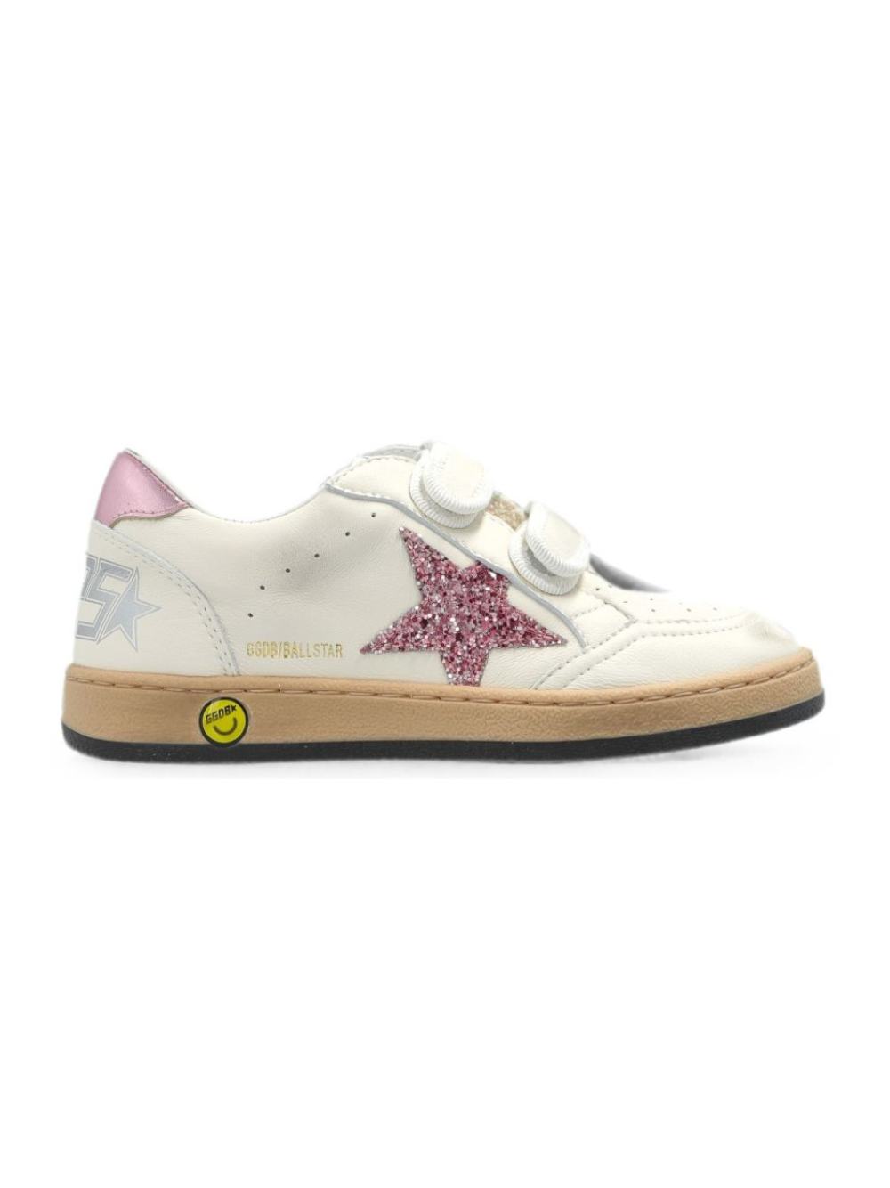 Sneakers per bambina Golden Goose Kids bianche con toppa con stella glitterata F00501F004241 11224 GOLDEN GOOSE KIDS 