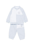 Tuta sportiva per neonato BOSS Kids azzurro con inserti J53049 771 BOSS KIDS 