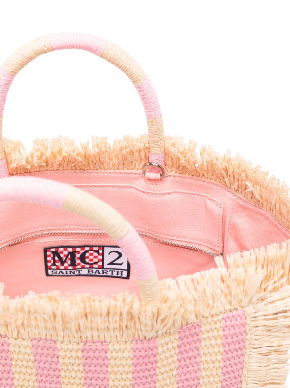 Borsa Colette MC2 Saint Barth multicolore con logo ricamato sul davanti COL0017 00407L MC2 ST. BARTH KIDS 