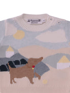 Maglione per neonato Bonpoint multicolore con ricamo cagnolino S06YJUK00001 960 BONPOINT KIDS 