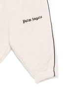 Pantaloni per neonato Palm Angels Kids beige con ricamo PBXQ002F25KNI001 6F60 PALM ANGELS KIDS 