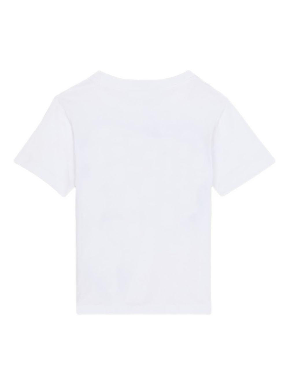 T-shirt per bambino Balmain Kids bianca con logo sul davanti BY8P11 Z3672 100BL BALMAIN KIDS 