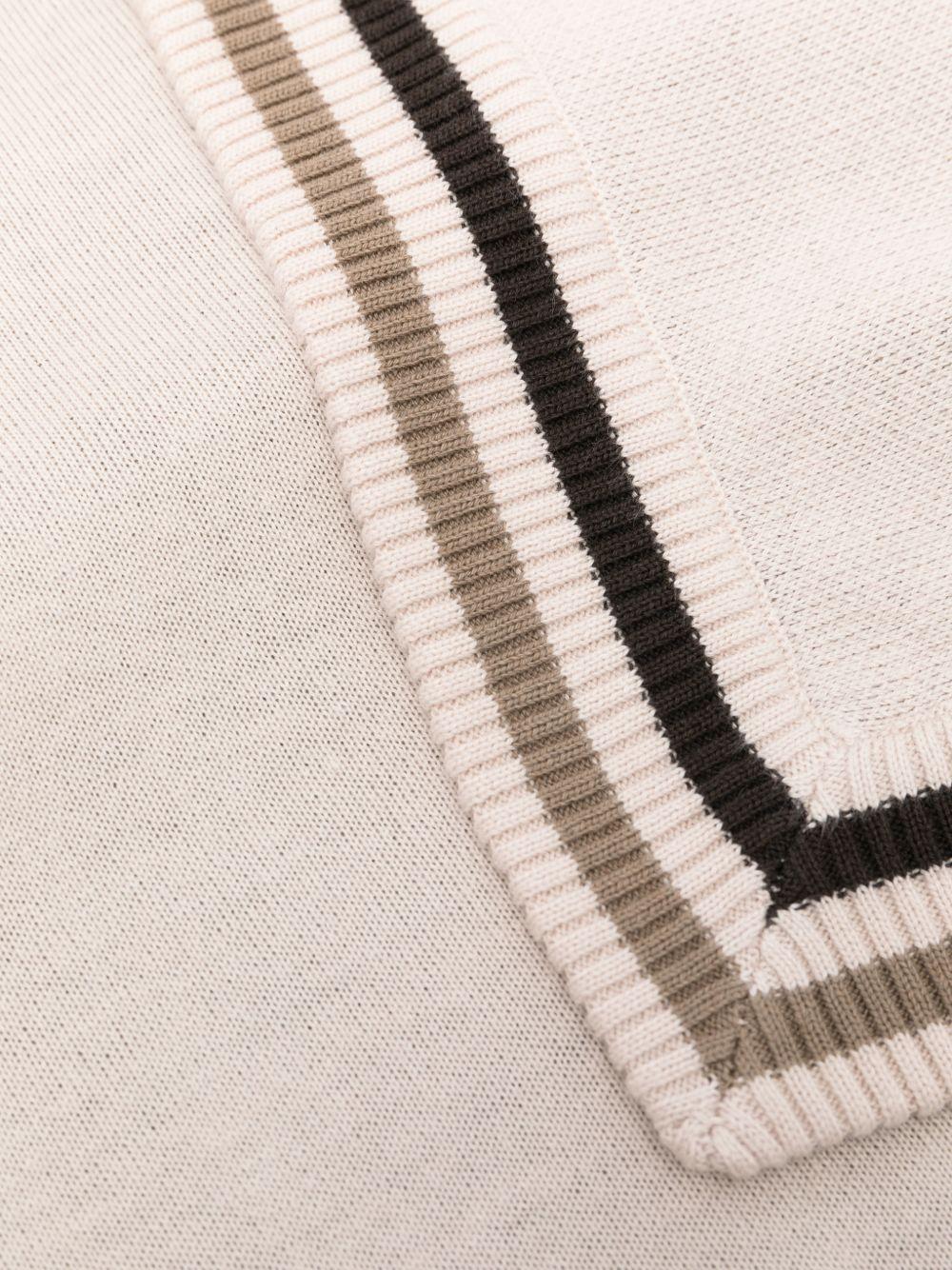 Coperta per neonati Fendi Kids beige con ricamo orsetto BUJ323 AVVZ F1P2N FENDI KIDS 