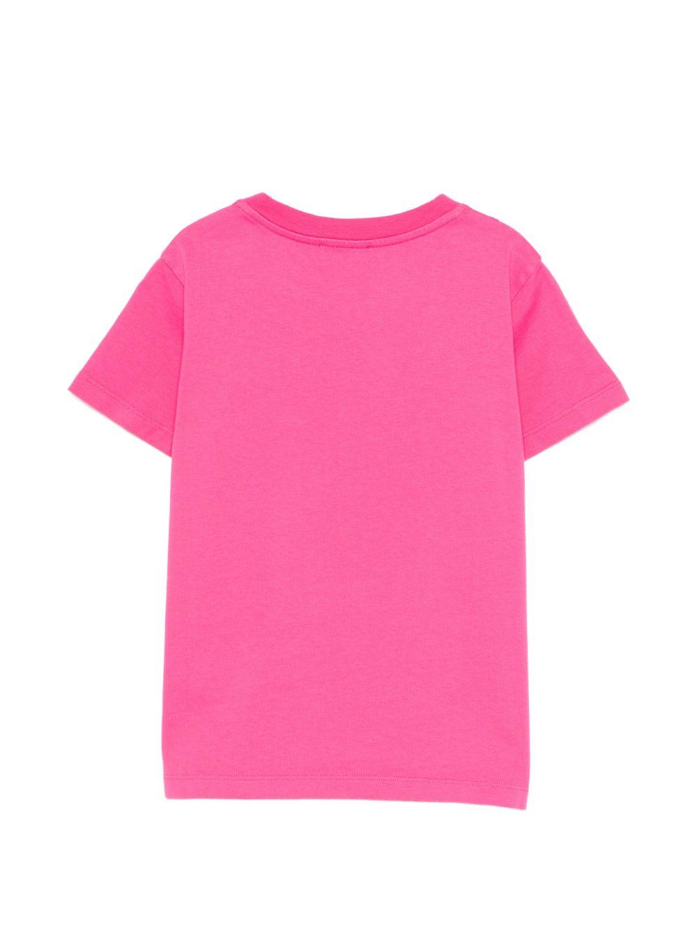 T-shirt per bambina Missoni Kids rosa con logo MY8A41 Z3672 513 MISSONI KIDS 