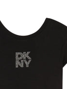 Abito per bambina Dkny Kids nero con decorazione D62697 09B DKNY KIDS 