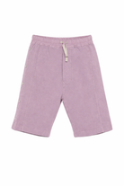 Shorts per bambino Rick Owens Kids viola con vita elasticizzata BG01F3373FP 36 RICK OWENS KIDS 