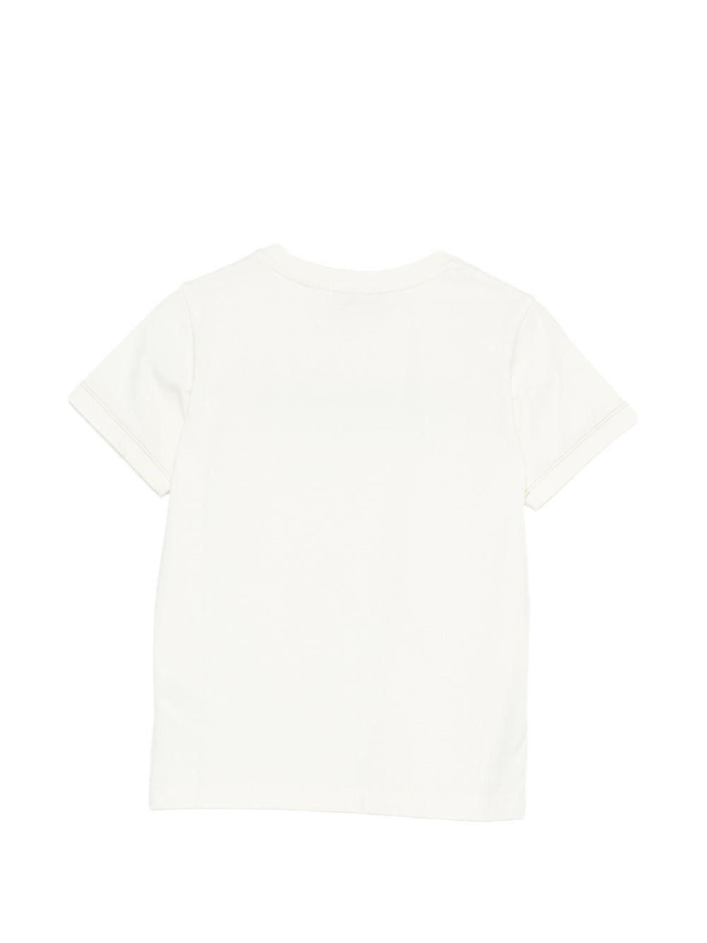 T-shirt per bambino Missoni Kids bianca con logo ricamato MY8P51 Z3672 102 MISSONI KIDS 