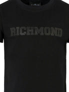 T-shirt per bambino John Richmond Junior nero con stampa logo RBA25115TS BLACK JOHN RICHMOND JUNIOR 