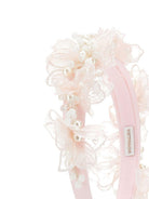 Cerchietto per capelli per bambina Monnalisa rosa con dettaglio floreale 77G001 7772 0092 MONNALISA KIDS 