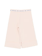 Pantaloni per bambina Elisabetta Franchi la Mia Bambina rosa chiaro con banda logo EFPA3150GA022 C145 ElISABETTA FRANCHI KIDS 