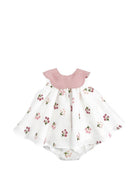 Abito per neonata La Stupenderia bianco con motivo floreale 2TBAB54 I18 LA STUPENDERIA KIDS 