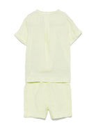 Set con shorts per neonato Il Gufo giallo in lino P25DP517L6009 515 IL GUFO 