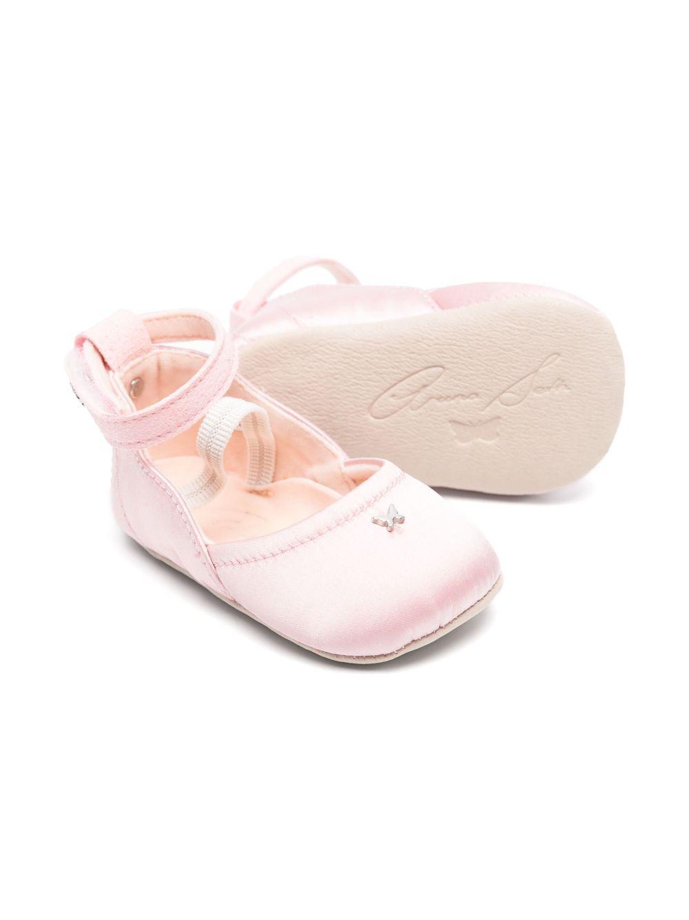 Ballerine primi passi per neonata Aruna Seth Margot rosa con chiusura a strappo alla caviglia MARGOT 310 ARUNA SETH KIDS 