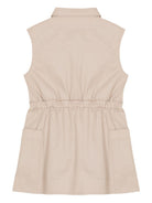 Abito per bambina Balmain Kids beige con colletto BY1B82 G0197 107 BALMAIN KIDS 