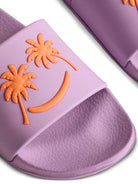 Sandali Zhappy per bambina Molo lilla con motivo Palm Tree 7S26U201 5640 MOLO KIDS 