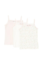 Set di tre canotte per bambina Bonpoint multicolor con fantasie diverse S06GUNK00001 523 BONPOINT KIDS 