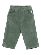 Pantaloni per neonato Il Gufo verdi con dettagli con bottoni A25GPL0021V6012 577 IL GUFO KIDS 
