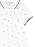 Tutina per neonato Tartine & Chocolat bianco con stampa dinosauro CC33011 13 TArtine & Chocolat KIDS 