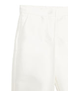 Pantaloni per bambina Simonetta bianco con tasche laterali SY6A61 S0251 102 SIMONETTA KIDS 