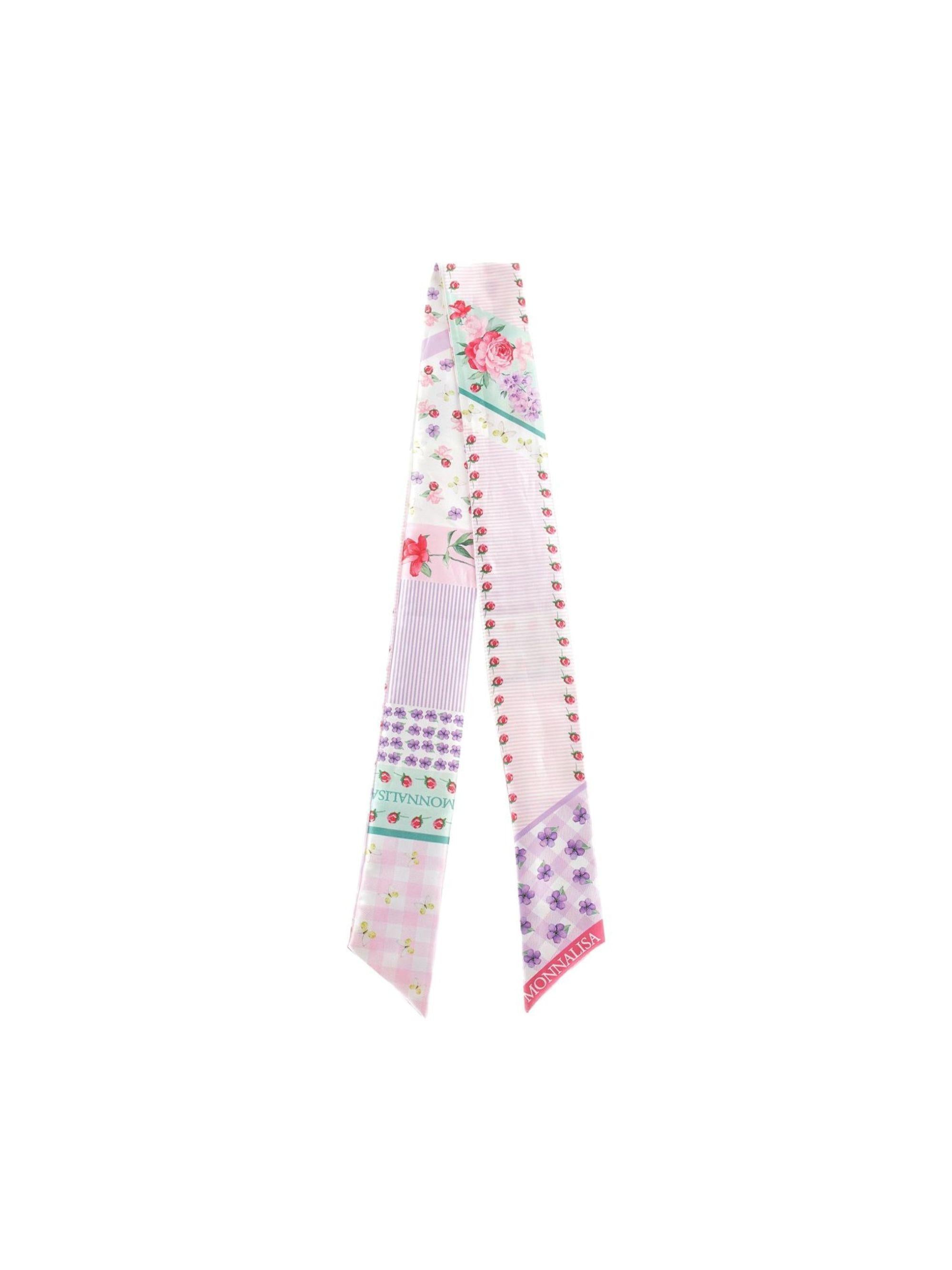 Foulard per bambina Monnalisa rosa con stampa floreale 19G014 7074 0090 MONNALISA 