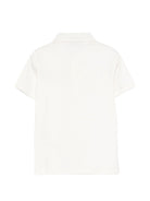 Polo per bambino Roberto Cavalli Kids bianco con dettaglio logo CBP26106PO OFF-WHITE ROBERTO CAVALLI KIDS 