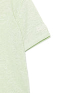 T-shirt per bambini MC2 Saint Barth Kids verde con logo sulla manica ALE0002 01141L MC2 ST. BARTH KIDS 
