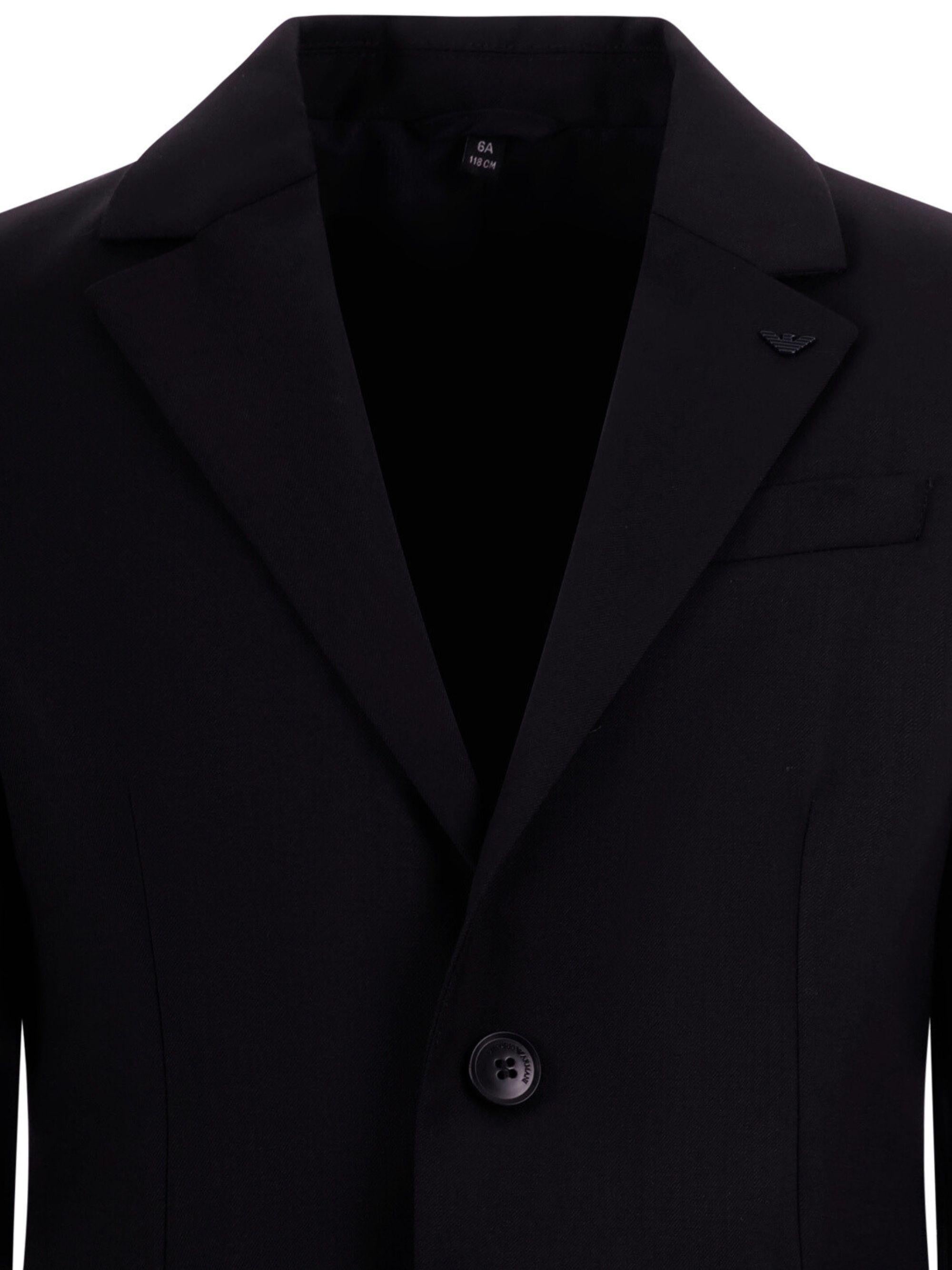 Blazer monopetto Emporio Armani Kids blu navy con revers classici 8N4G20 4N5IZ 0958 EMPORIO ARMANI KIDS 