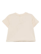 T-shirt per neonato Emporio Armani Kids beige con logo Aquila sul davanti EB001070 AF13715 U1156 EMPORIO ARMANI KIDS 