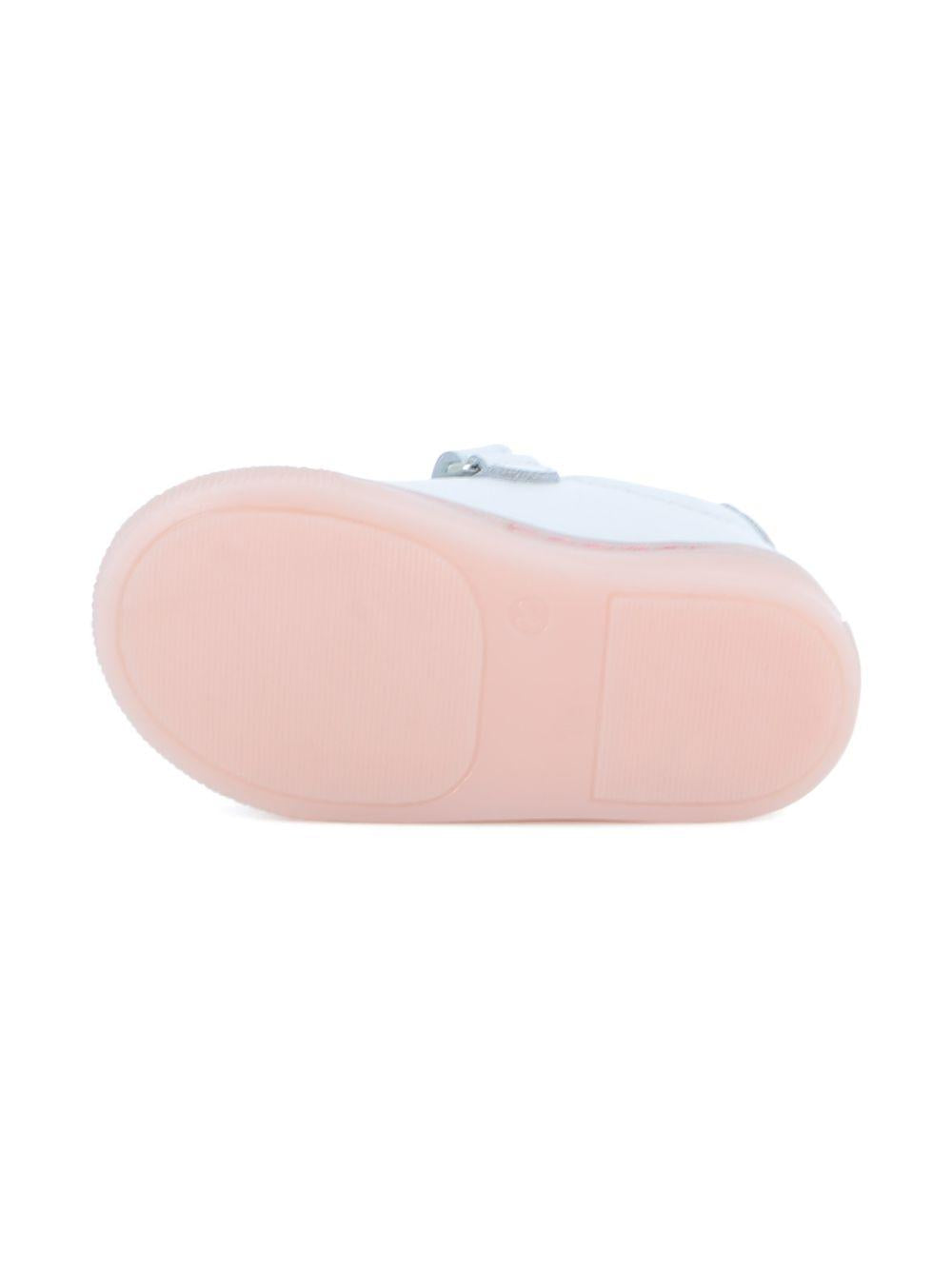 Sneakers per bambina Karl Lagerfeld Kids bianche con cinturino applicato Z31184 10P KARL LAGERFELD KIDS 