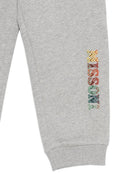 Pantaloni per bambino Missoni Kids grigi con dettaglio logo sulla gamba MZ6H00 Z3188 806 MISSONI KIDS 
