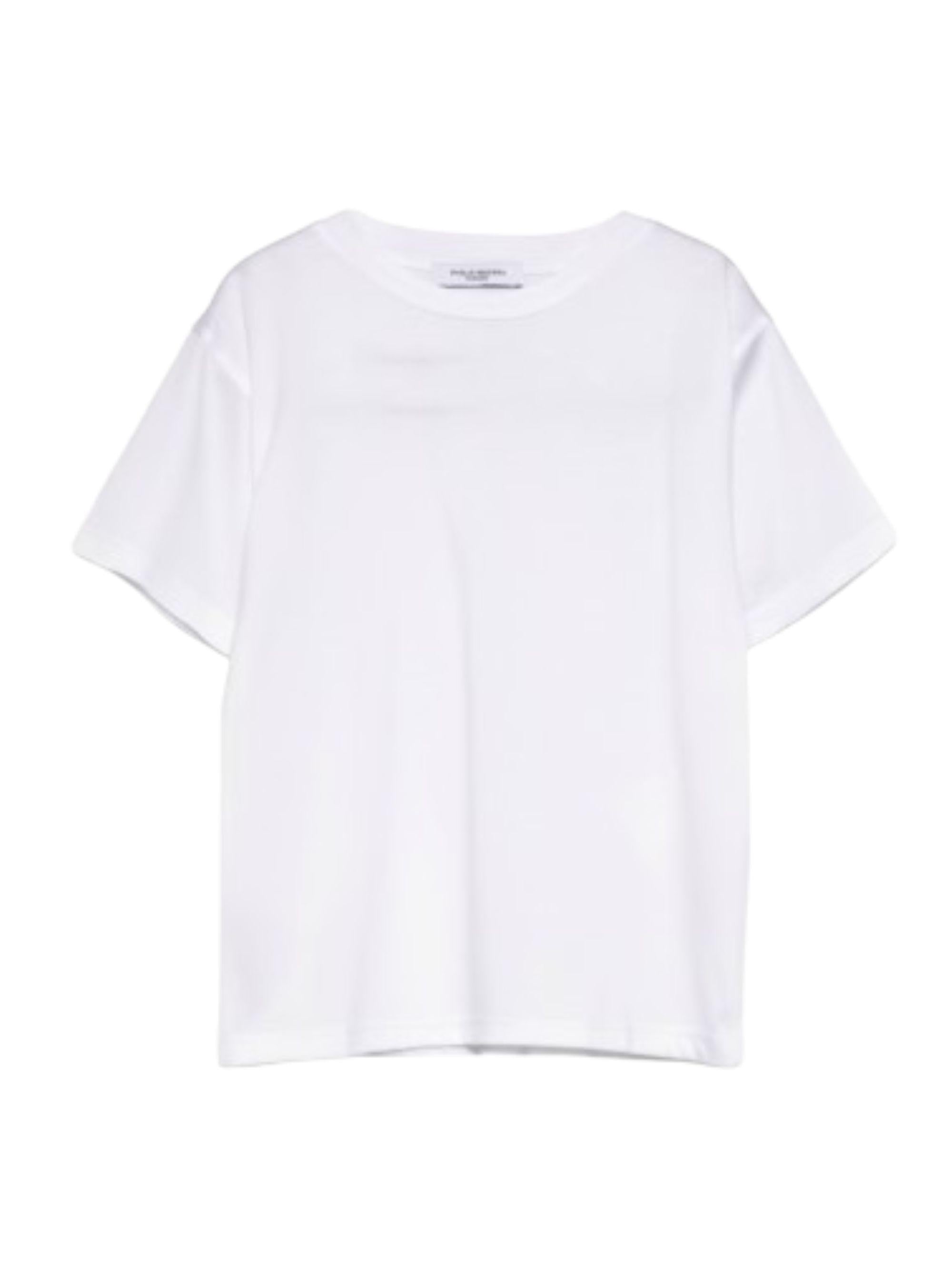 T-shirt per bambino Paolo Pecora Kids bianco con maniche corte PP4219 BIANCO PAOLO PECORA KIDS 