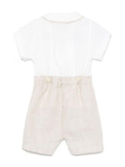 Set t-shirt e shorts per neonato Mariella Ferrari multicolor con colletto alla Peter Pan PLE5 P26 ECRU MARIELLA FERRARI 