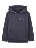 Felpa per bambino Givenchy Kids blu con stampa con logo frontale H30943 853 GIVENCHY KIDS 