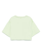 T-shirt per bambina Il Gufo verde con stampa P25TS477MF001 5246 IL GUFO 