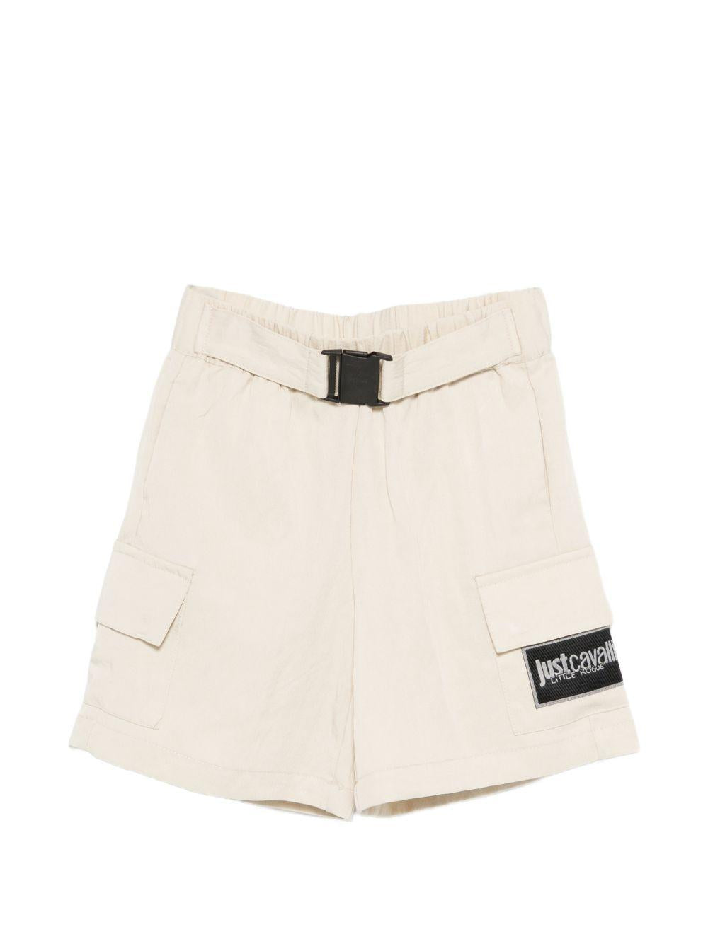 Cargo corti per bambino Just Cavalli Kids beige con cintura JIP26095BE BEIGE D.W. ROBERTO CAVALLI KIDS 