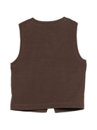 Gilet per bambino Paolo Pecora Kids marrone con chiusura a bottoni PP4189 EBANO PAOLO PECORA KIDS 